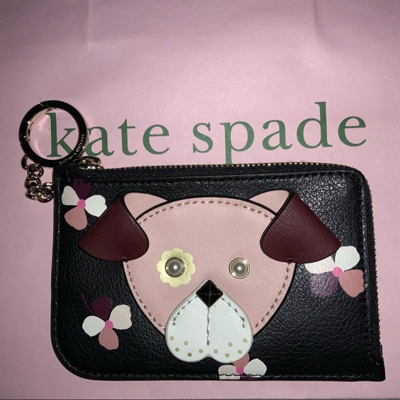 Kate Spade Doggie Leather Keychain card holder - Picture 5 of 9